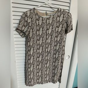Olivaceous snakeskin dress size S